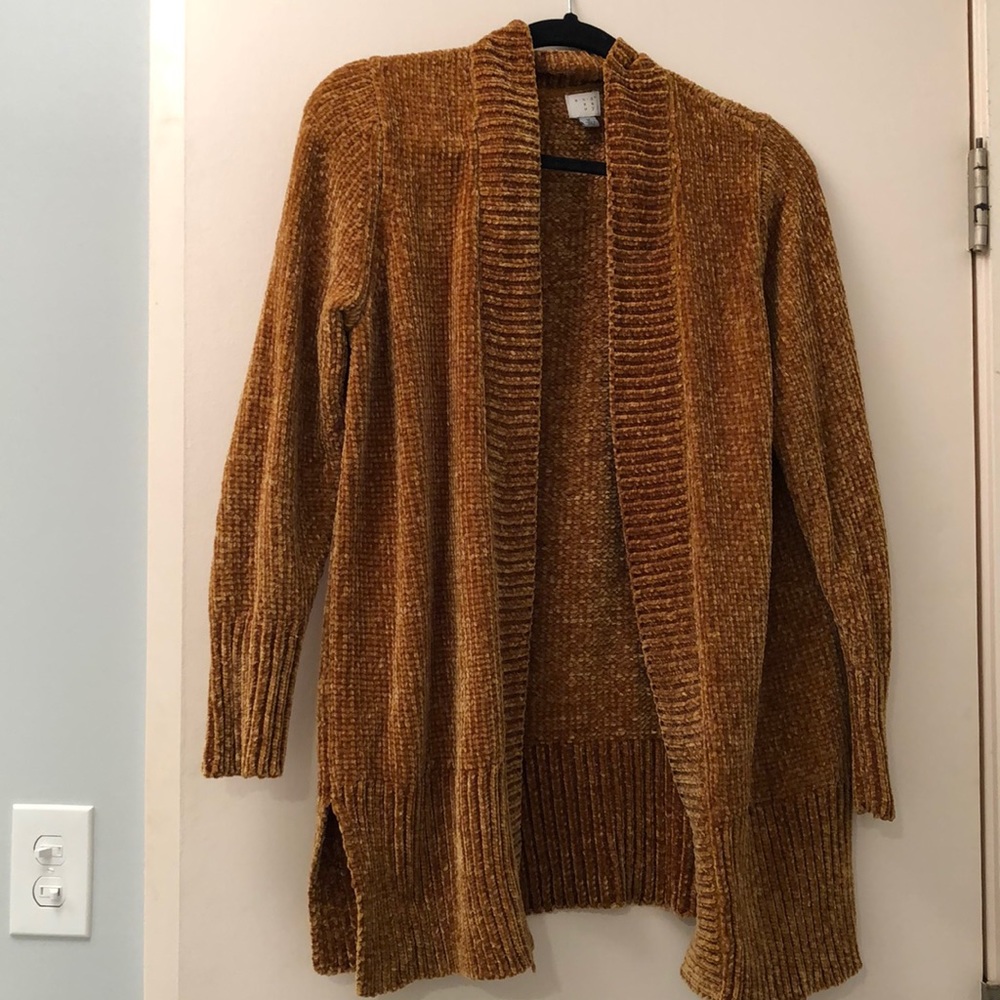 A New Day Mustard Chenille Sweater